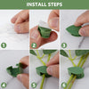 Plant Climbing Wall Fixture Clip Self-Adhesive Hook Vines Traction Invisible Stand Green Plant Clip Garden Wall Clip Plant Support Binding Clip Plants for Indoor Outdoor Decoration (30 Pcs Set) Eshaan Traders