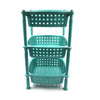 2588 3 layer round Kitchen Trolley Basket DeoDap