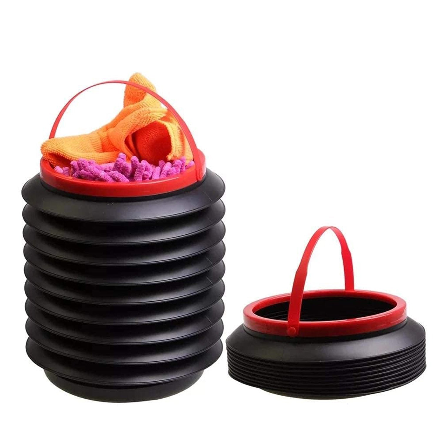 Foldable Storage Bucket , Water Container & Dustbin Multiuse Bucket For Home , Car & Kitchen Use Bucket Eshaan Traders