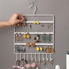 0594 Lightweight & Wall Mounted Earrings Organizer/HANGER for Tangle Free Hanging for Women, 66 Holes - 10 Hooks (metal) DeoDap