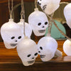 8420 Halloween Decoration Outdoor Indoor Skeleton Head 16 Skulls String Light Set Blow Mold, Decoration Lights Fairy Lights Led Garlands Halloween Decor Garland Decor Wreath Pumpkin Eshaan Traders