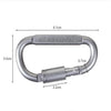 0440 Camping Equipment Aluminum Carabiner Hunting Survival Kit Lock Mountain Travel Accessories ( 1 pc ) Eshaan Traders