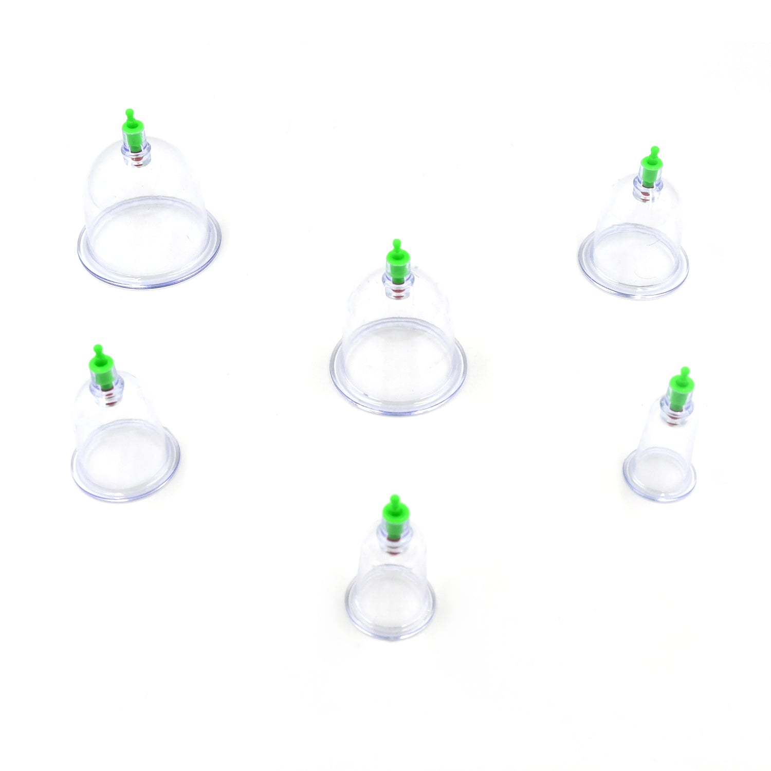 6614A Vacuum Cupping Set 6 Pcs Kit Pull Out a Vacuum Apparatus Therapy Relax Massagers Curve Suction Pumps Eshaan Traders