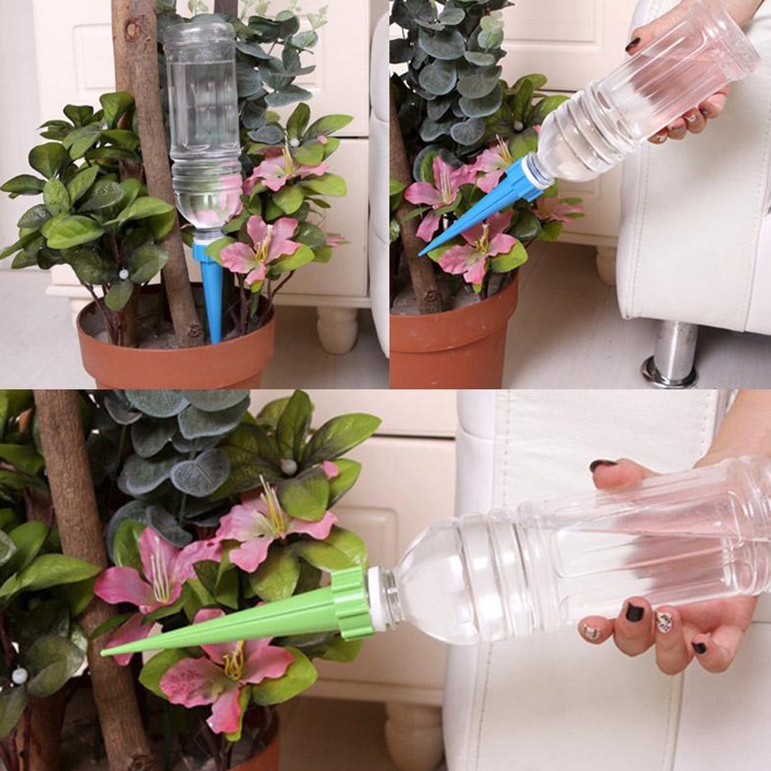 Plant Watering Spikes self Watering Spikes Water dripper for Plants, Adjustable Plant Watering Devices with Slow Release Control Valve Switch Eshaan Traders