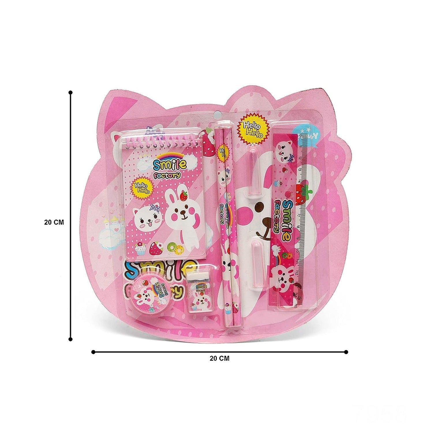 7958 8 in1 Mix Stationery Gift Set for Kids, Stationary Set Including Pencil Ruler Rubber Pencil Sharpener, Pencil Cover, School, Office Product Gift Eshaan Traders