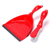 2314 Dustpan Set with Brush, Dust Collector Pan with Long Handle, Supadi, Multipurpose Dust Collector Cleaning Utensil Flat Scoop Handheld Sweeping Up and Carrying Container DeoDap