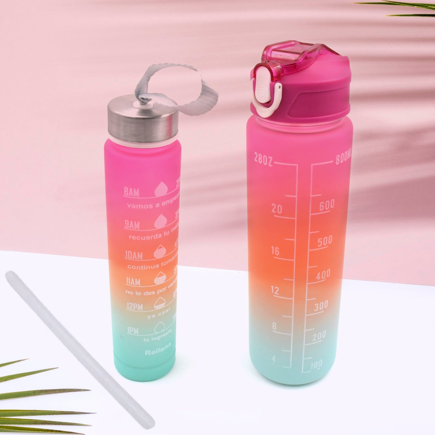 0286 Plastic Water Bottle 2 pc Different Size Bottle High Quality Water Bottle Plastic Water Bottle BPA-Free & Leak-Proof!  Cartoon Printed Design for Kids' School, For Fridge, Office, Sports, School, Gym, Yoga (2 Pc Set) Eshaan Traders