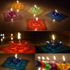 6004A Candle Cup with Multi Shape  (Multicolor) Eshaan Traders