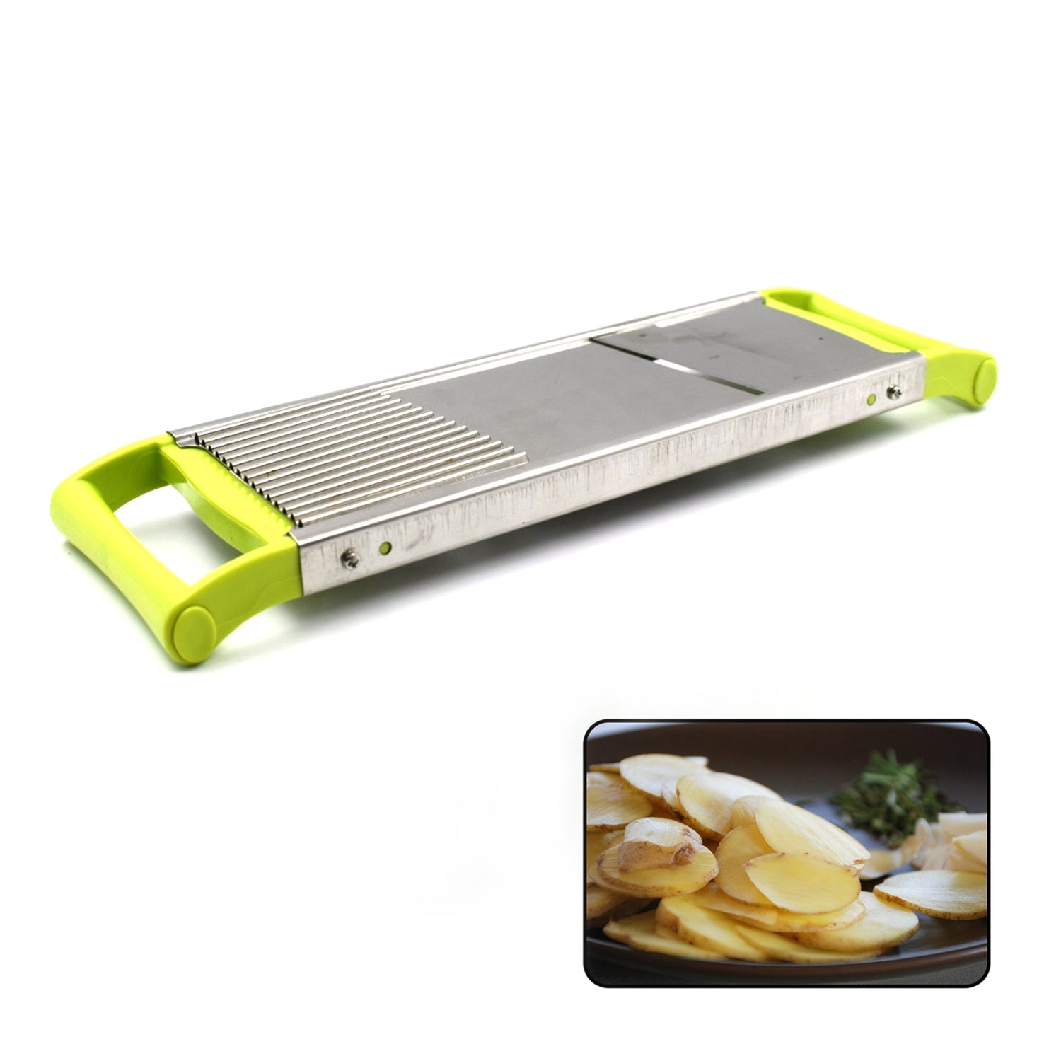 2688 2 in 1 Potato Slicer used in all kinds of household kitchen purposes for cutting and slicing of potatoes. Eshaan Traders