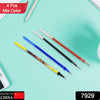 7929 Retractable Gel Pen Refills Replacement Refill, for Writing Journaling Taking Notes School Office Home, Full Needle Refills Gel Pen Refill Replacement (4 Pc Mix Color) Eshaan Traders