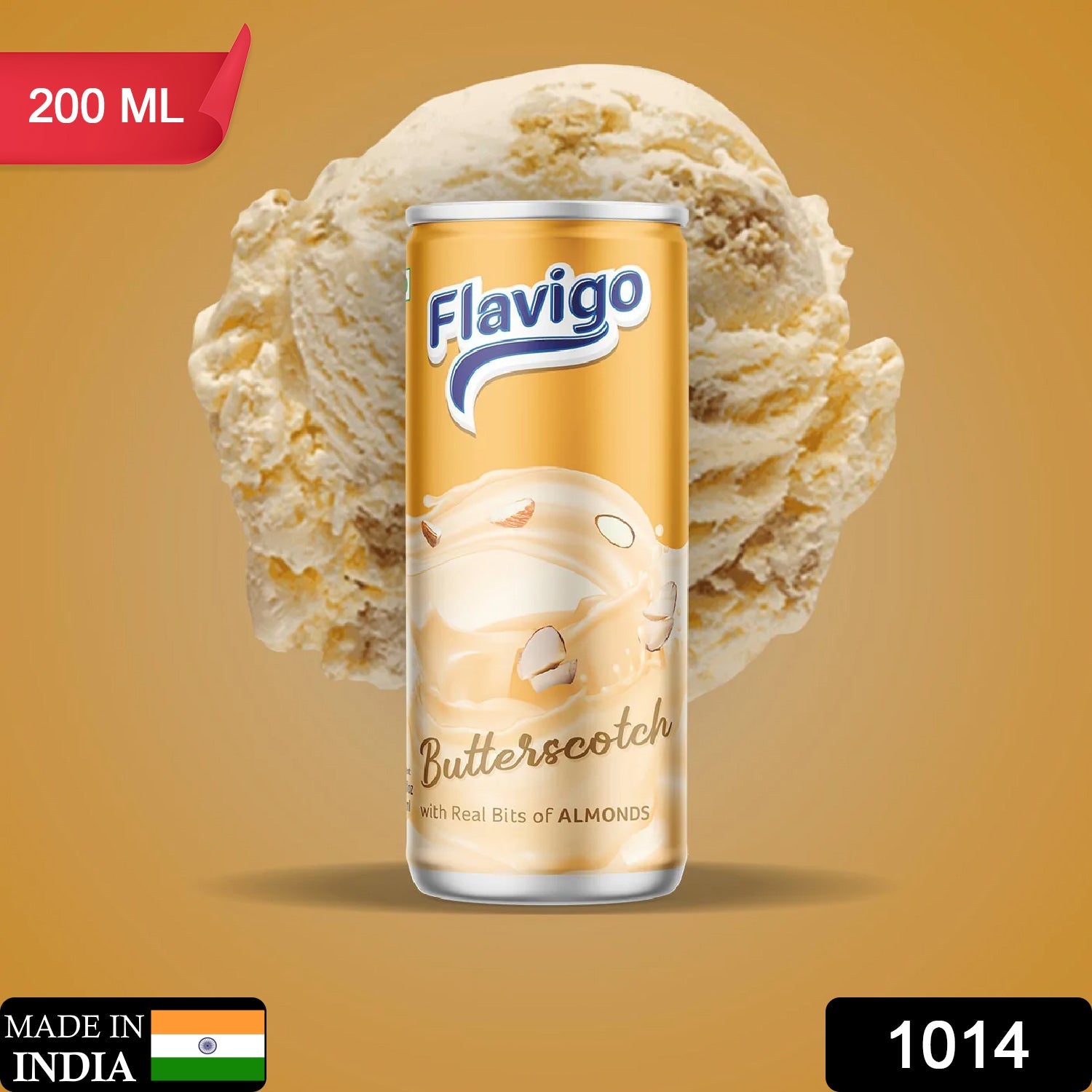 1014 Flavigo Butter Scotch Ice Cream Milkshake (200Ml) | Ice cream shakes Eshaan Traders