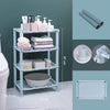 4089 4 Layer Multifunctional Storage Shelf Organizer Narrow Storage Rack for Kitchen or Bathroom Eshaan Traders