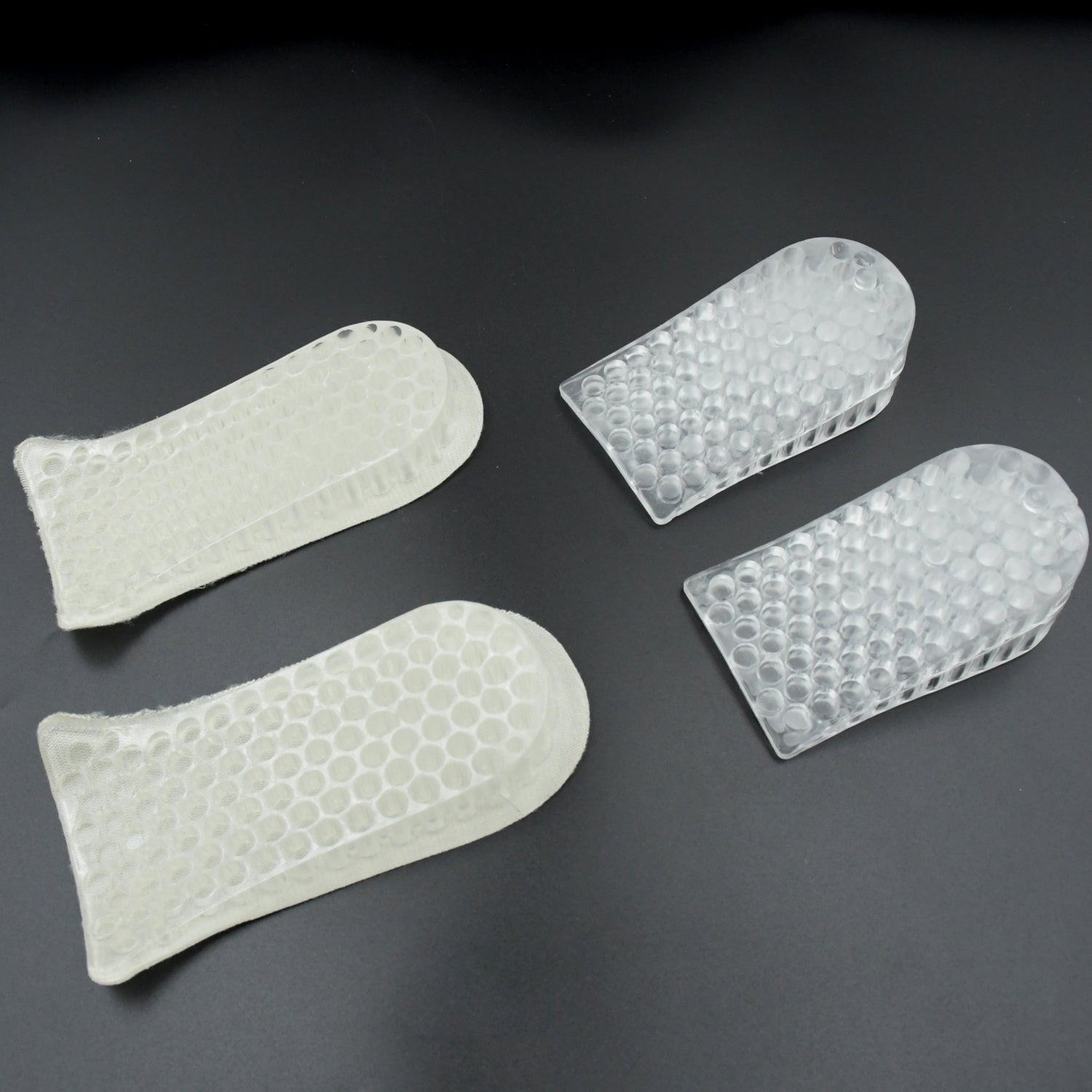 4151 2 Pairs Heel Lift Inserts Height Increase Insole Invisible Heightening Insole Sillicone 3-Layer Heel Support Insoles Height-Adjustable Shoe Pads Foot Cushion for Shoes Eshaan Traders