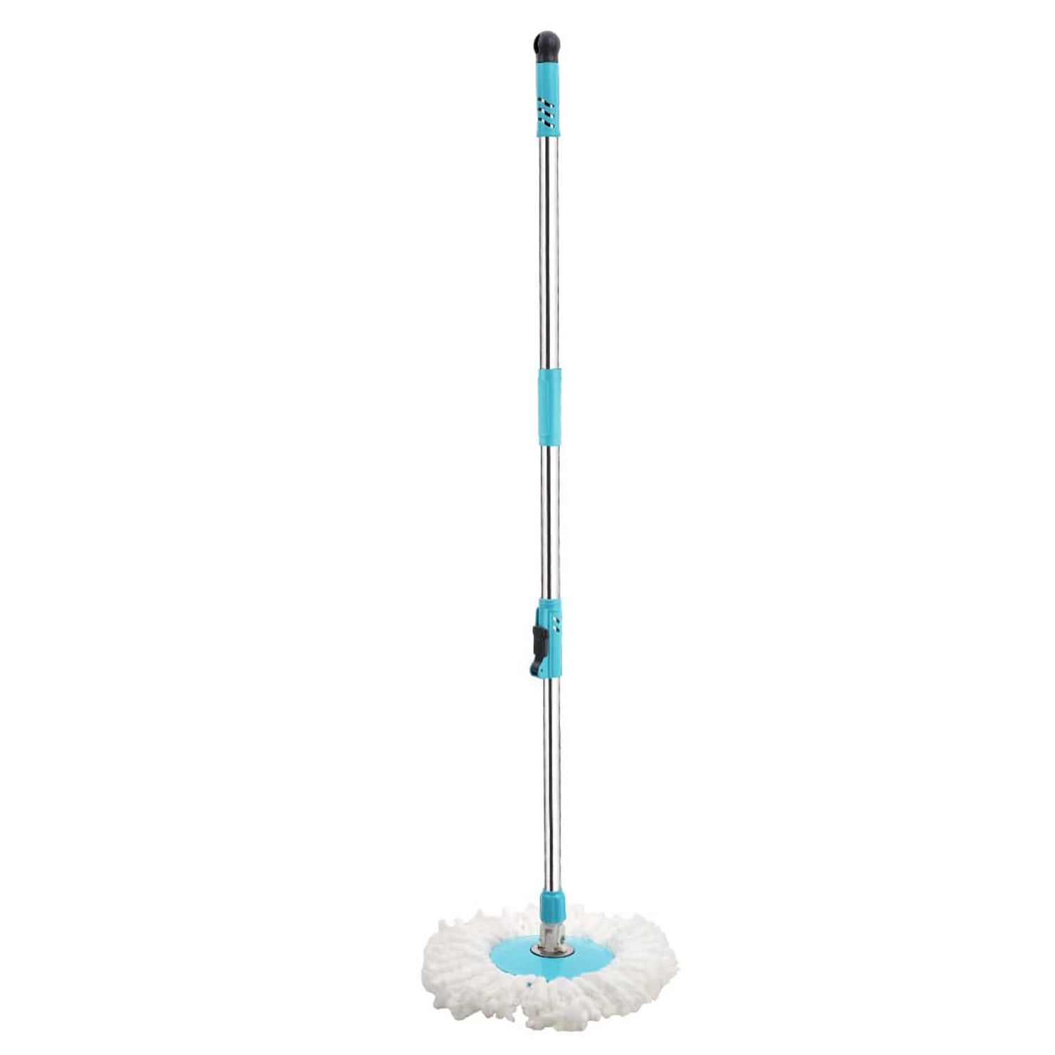 1160 Heavy Duty Microfiber Spin Mop with Plastic Bucket (Multicolour) Eshaan Traders