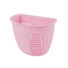 8825 Hanging Plastic Storage Basket, Adhesive Wall Mounted Organizer Box Make Up Holder Shelf Bathroom Wall Basket Punch Free Drain Basket for Kitchen Bathroom, Wall Type Storage Basket (1 Pc) Eshaan Traders