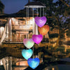 8316 Solar Powered LED Wind Chime Light 6LED Colorful Chime Craft Wind bell Wind Heart Decor Outdoor Decorative Wind Portable Eshaan Traders