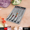 5973 Big Size Professional Sharp Durable Quality Pack of 5 Kitchen Knives Set Basic Kitchen Tools-Stainless Steel Kitchen Gadgets (5 Pc Set) Eshaan Traders