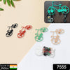 7555 Bicycle Shape Key Chain Holder and wall mount bike hook Key Holders Plastic Key Holder For Home, Office (pack of 4) Eshaan Traders