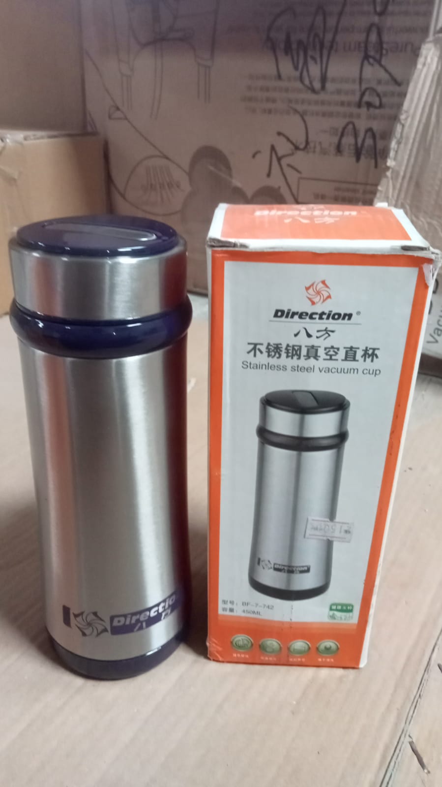 8376 Stainless Steel Water Bottle, Fridge Water Bottle, Stainless Steel Vacuum Cup, Leak Proof, Rust Proof, Cold & Hot Thermos steel Bottle| Leak Proof | Office Bottle | Gym | Home | Kitchen | Hiking | Trekking | Travel Bottle (450 ML) Eshaan Traders