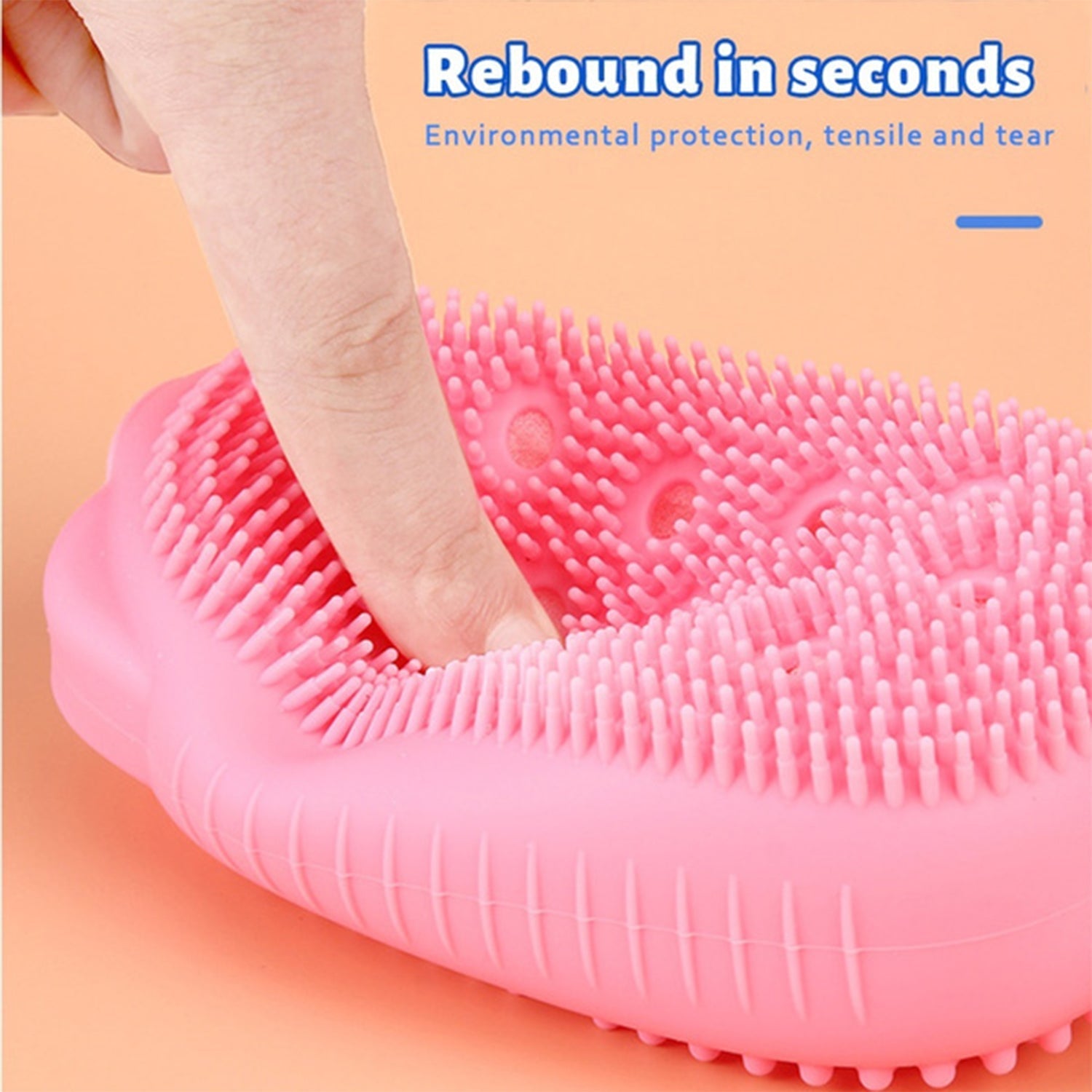 1448 Silicone Bubble Bath SPA Super Soft Body Scrubbing Brush DeoDap