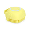 1348 Silicone Massage Bath Body Brush Soft Bristle With Shampoo Dispenser Eshaan Traders