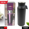 12525 Vacuum Stainless Steel Water Bottle With Carry Handle, Fridge Water Bottle, Leak Proof, Rust Proof, Cold & Hot | Leak Proof | Office Bottle | Gym | Home | Kitchen | Hiking | Trekking | Travel Bottle (500ML) Eshaan Traders