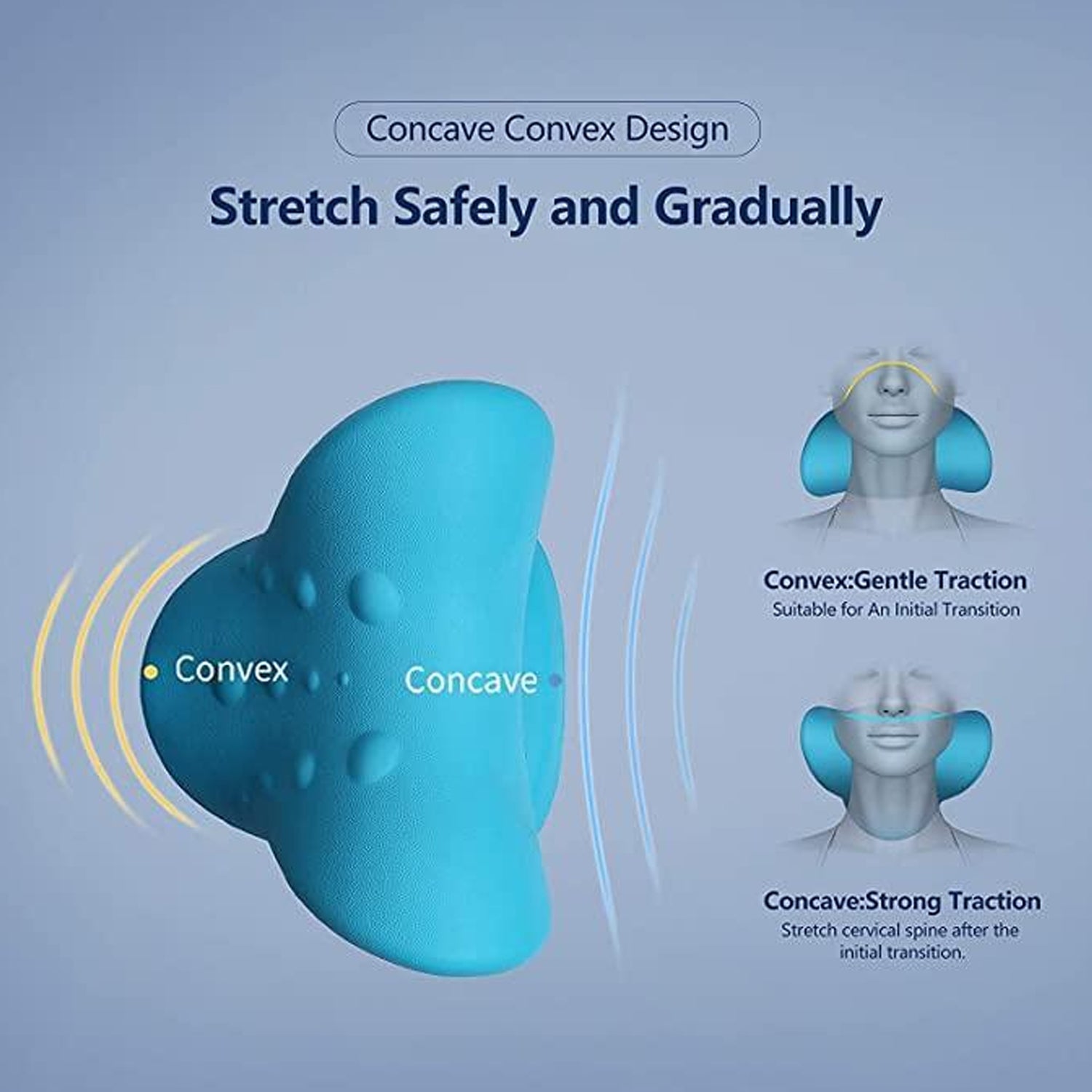 0535 Neck Relaxer | Cervical Pillow for Neck & Shoulder Pain | Chiropractic Acupressure Manual Massage | Medical Grade Material | Recommended by Orthopaedics Eshaan Traders