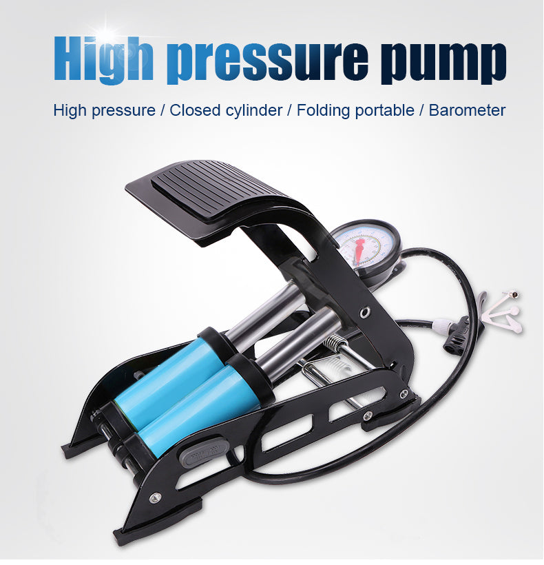 1691 Portable High Pressure Foot Air Pump Compressor for Car and Bike Eshaan Traders