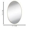 1748 Oval Frame Less Mirror Wall Sticker for Dressing Eshaan Traders