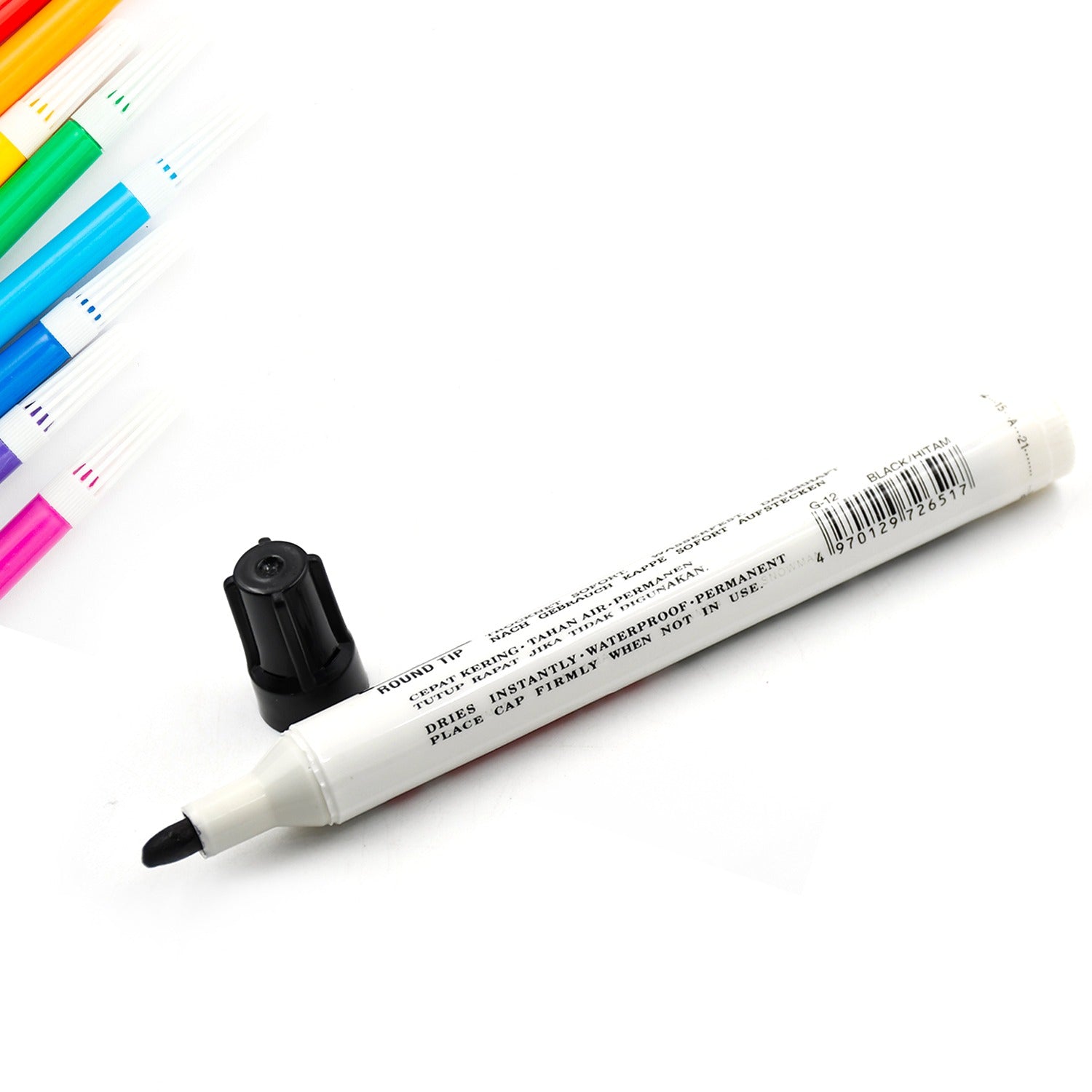 1603 BLACK PERMANENT MARKER LEAK PROOF MARKER CRAFTWORKS, SCHOOL PROJECTS AND OTHER | SUITABLE FOR OFFICE AND HOME USE (PACK OF 12 PC) Eshaan Traders