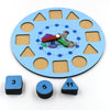 1949 AT49 Wooden Clock Toy and game for kids and babies for playing and enjoying purposes. DeoDap