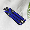 7298 Royal Blue color suspenders belts stylish, Metal Clip Elastic Casual and Formal Suspenders for MEN boys women girls Eshaan Traders