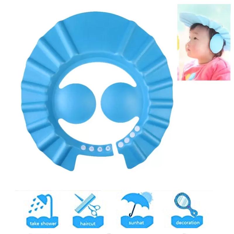 0378 Adjustable Safe Soft Baby Shower cap Eshaan Traders