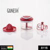 8116 Ganesh Easy Pull 3-in-1 Plastic Chopper (650ml, 125mm, Red) DeoDap