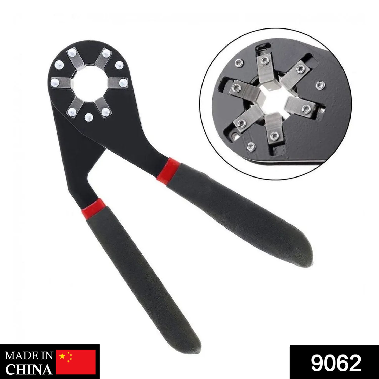 9062 Multi-Function Hexagon Universal Wrench Adjustable Bionic Plier Spanner Repair Hand Tool (Small) Single Sided Bionic Wrench Household Repairing Wrench Hand Tool DeoDap