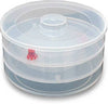 093 Plastic 3 Compartment Sprout Maker, White Eshaan Traders