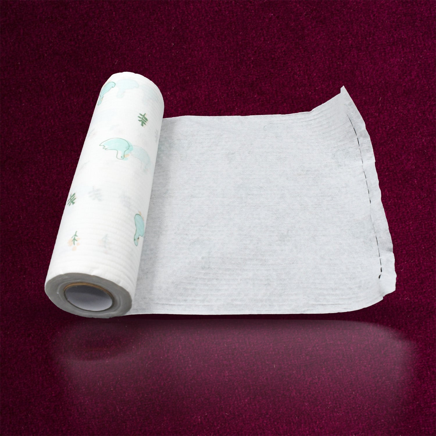 1605 Non Woven Reusable and Washable Kitchen Printed Tissue Roll Non-stick Oil Absorbing Paper Roll Kitchen Special Paper Towel Wipe Paper Dish Cloth Cleaning Cloth 45 sheets Eshaan Traders