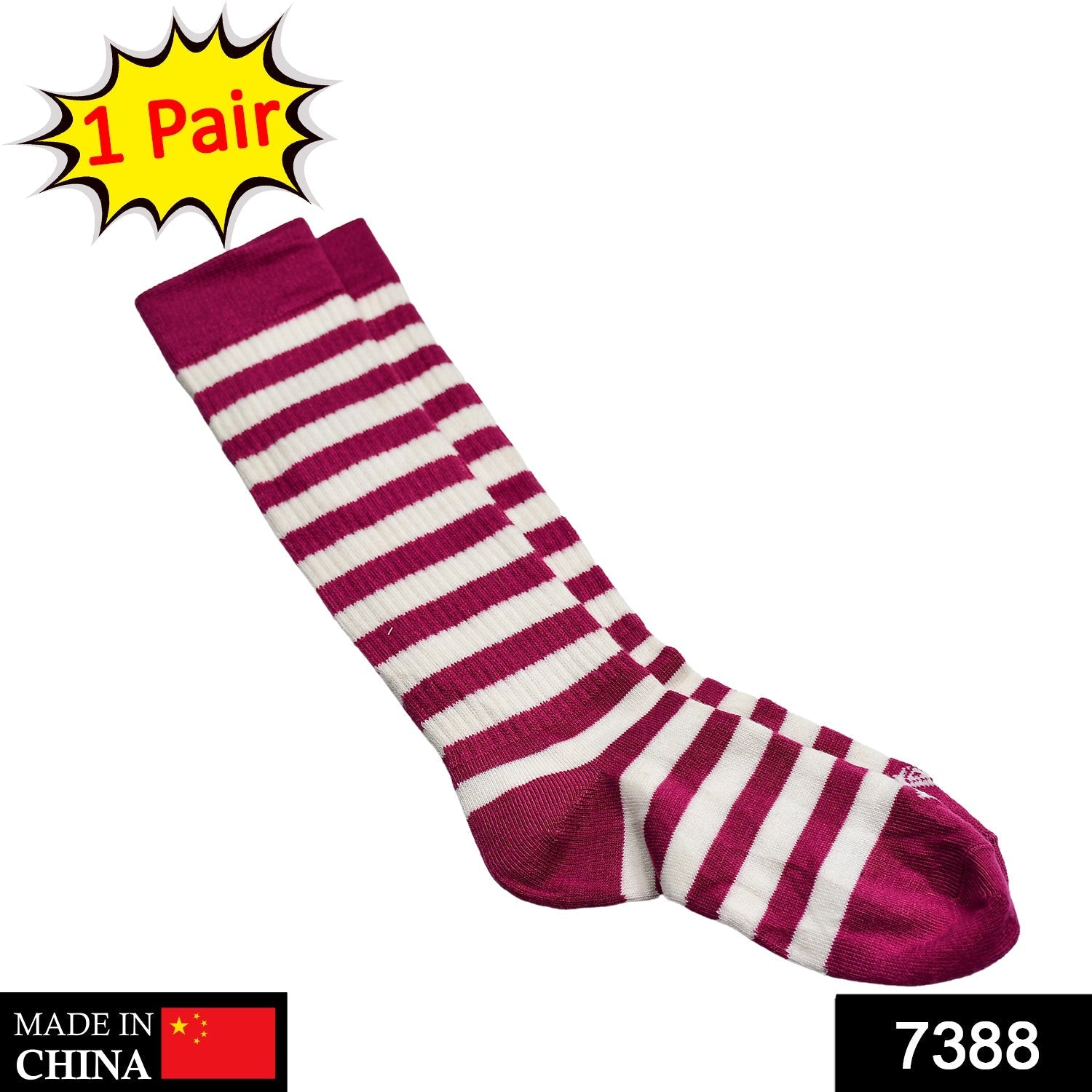 7388 1PAIR SOCKS PRINTED TRENDY MULTIPLE DESIGNER SOCKS DeoDap