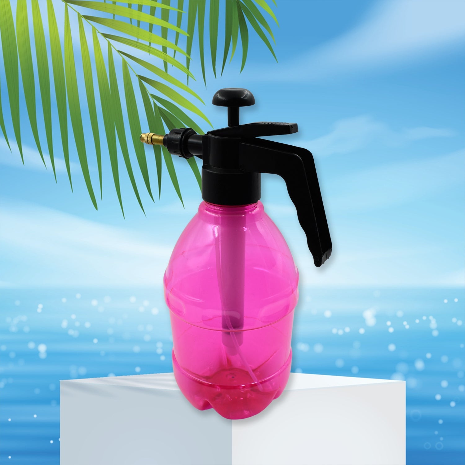 0693 Plastic Transparency Watering Can Spray Bottle, Watering Can Gardening Watering Can Air Pressure Sprayer Eshaan Traders