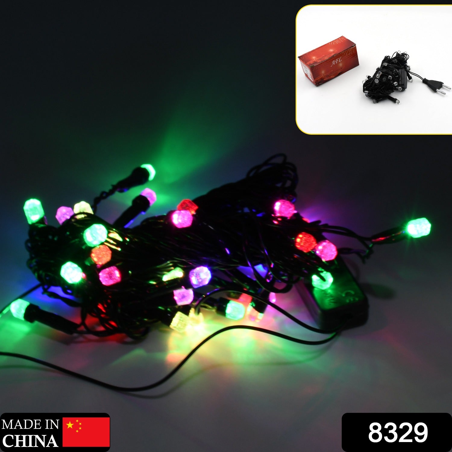 8329 9Mtr Flower Design Home Decoration Electrical Series Light Home Decoration Diwali & Wedding LED Christmas String Light Indoor and Outdoor Light ,Festival Decoration Led String Light, Multi-Color Light (36L 9Mtr) Eshaan Traders