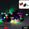 8329 9Mtr Flower Design Home Decoration Electrical Series Light Home Decoration Diwali & Wedding LED Christmas String Light Indoor and Outdoor Light ,Festival Decoration Led String Light, Multi-Color Light (36L 9Mtr) Eshaan Traders