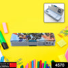 4570 Double Sided Magnetic Geometry Box, Pencil Box with Calculator and Sharpener for Boys Art Plastic Pencil Box  for Girls and Boys Eshaan Traders