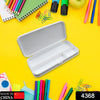 4368 Multipurpose Compass Box, Pencil Box with 3 Compartments for School, White Color Pencil Case for Kids, Birthday Gift for Girls & Boys Eshaan Traders