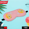 7365  SLEEPING MASK LIGHTWEIGHT COTTON FABRIC BLINDFOLD SOFT EYE MASK SUPER NEW PREMIUM EYE MASK (1 PC) DeoDap