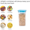 2568 Plastic Storage container Set with Opening Mouth DeoDap