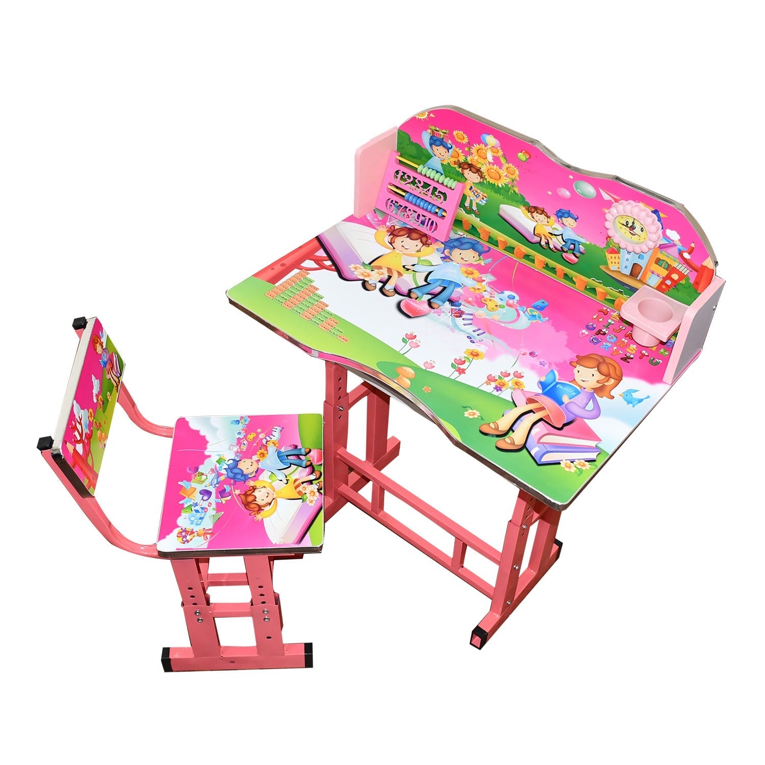 7901 Multifunction Portable Study Table for Kids Table Chair Set for Kids Study Table with Chair for Work office, home Eshaan Traders