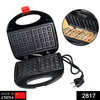 2817 Waffle Maker, Makes 2 Square Shape Waffles| Non-Stick Plates| Easy to Use with Indicator Lights DeoDap