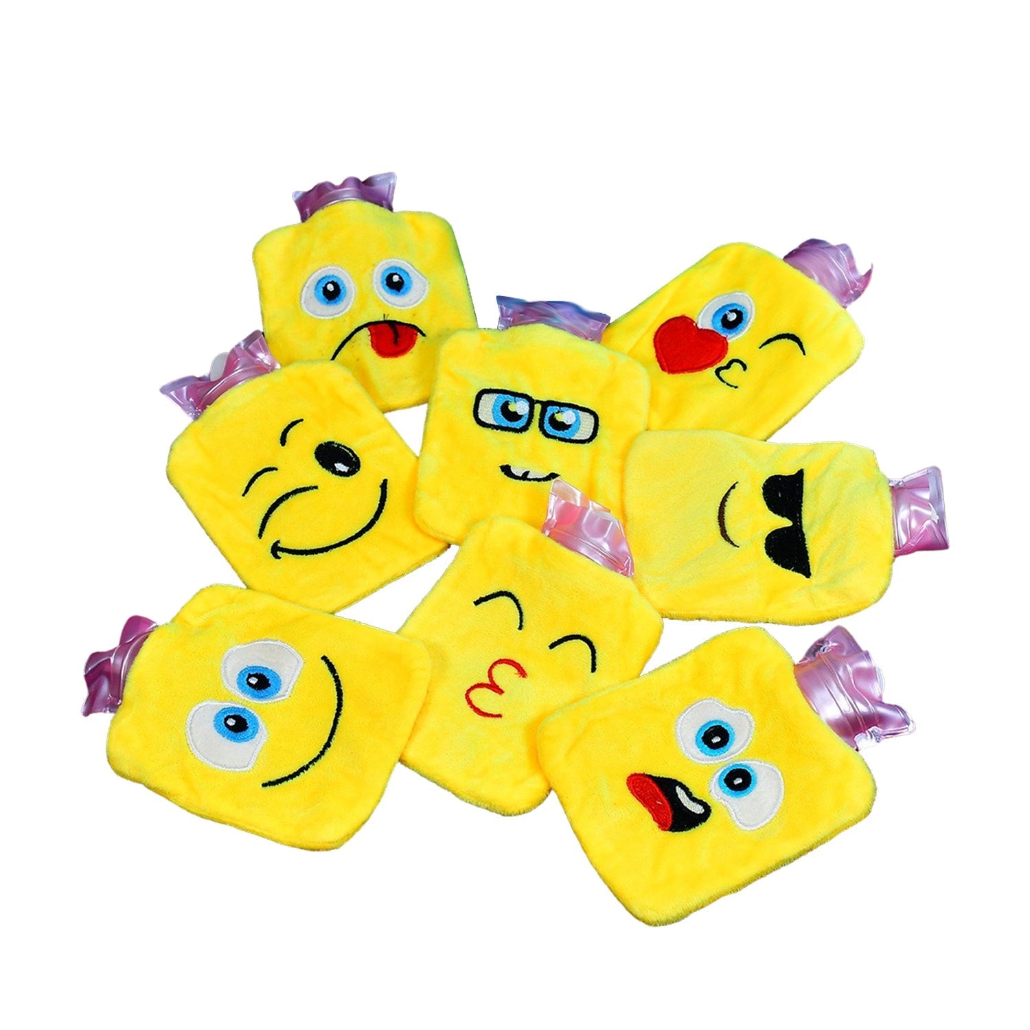 6535 1pc Mix Emoji designs small Hot Water Bag with Cover for Pain Relief, Neck, Shoulder Pain and Hand, Feet Warmer, Menstrual Cramps. Eshaan Traders