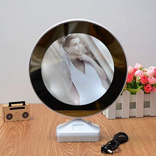 Plastic 2 in 1 Mirror Come Photo Frame with Led Light Eshaan Traders