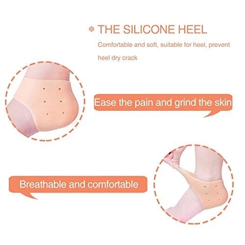 339 Moisturizing Skin Softening Silicone Gel for Dry Cracked Heel Repair (Multicolour) Eshaan Traders